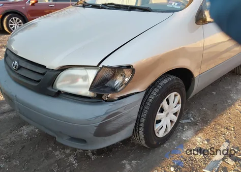 2002 Toyota Sienna Le z USA, uszkodzony, nr VIN 4T3ZF13C22U451706